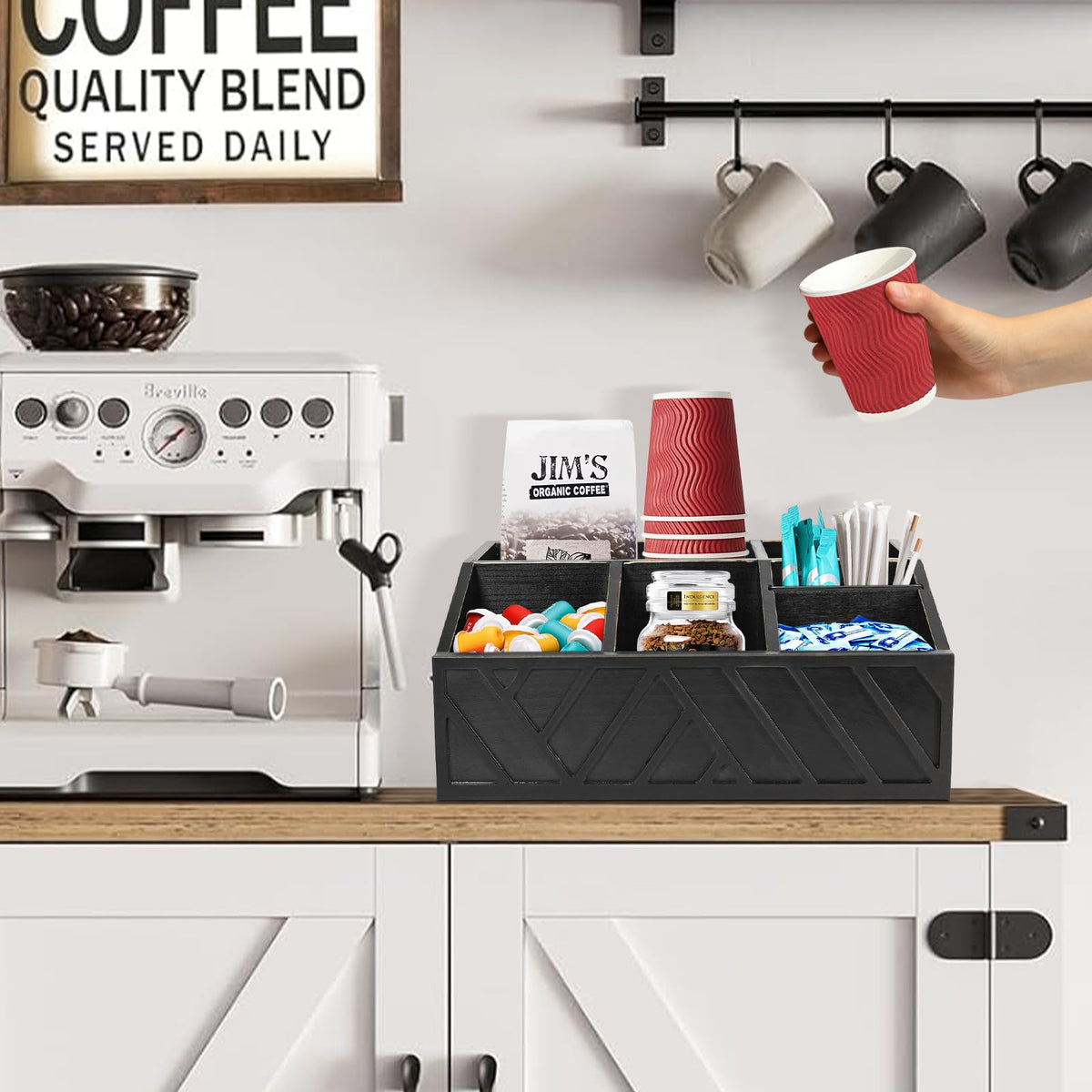 Coffee Station Organizer for Counter (23.52 Ounce)
