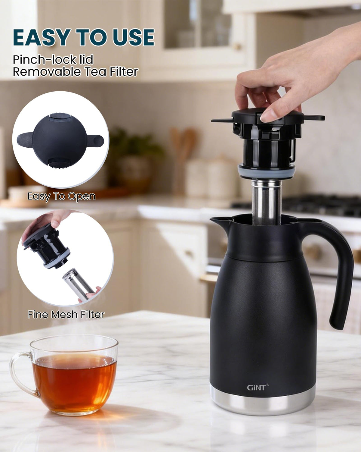 51oz Thermal Coffee Carafe with Infuser