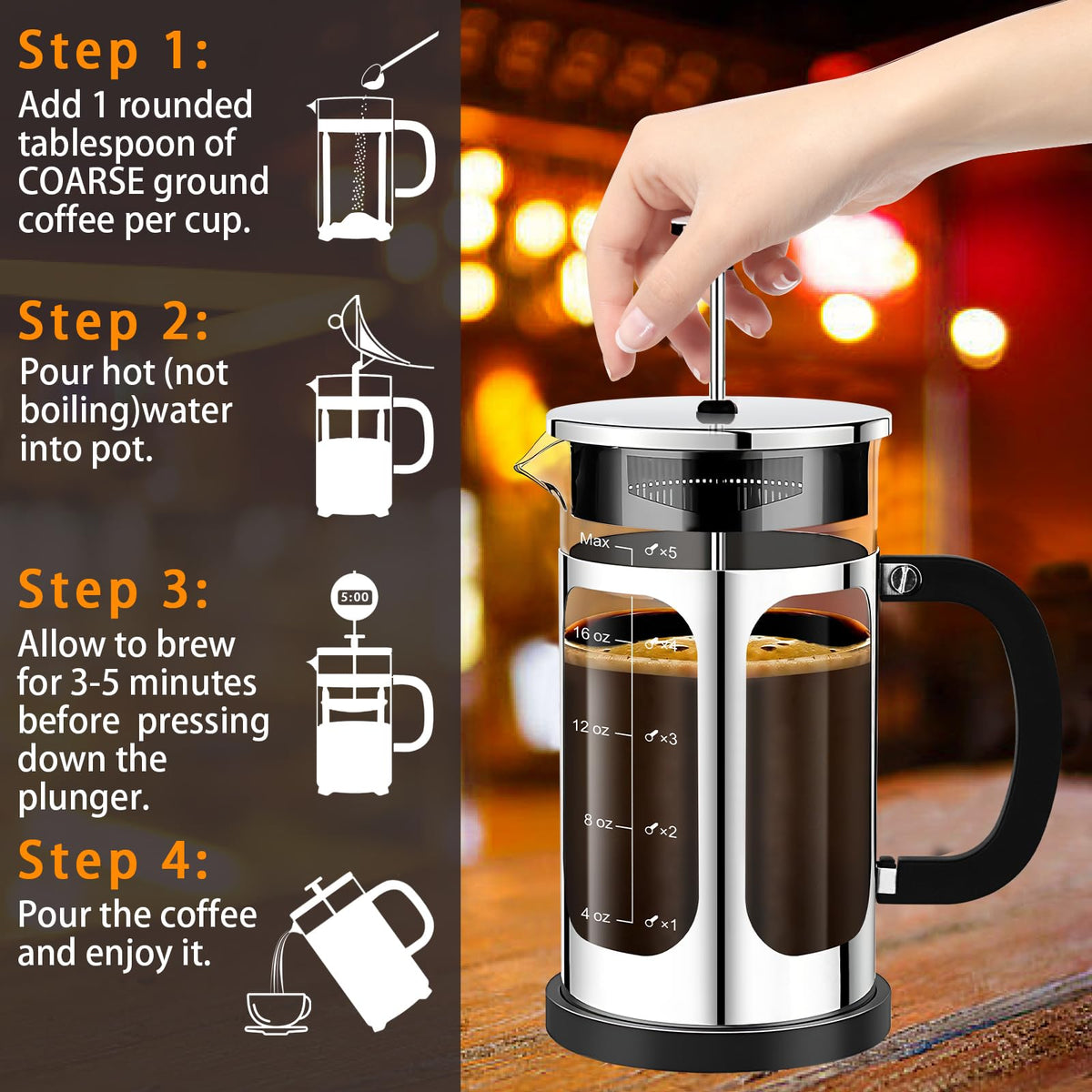 French Press Coffee Maker