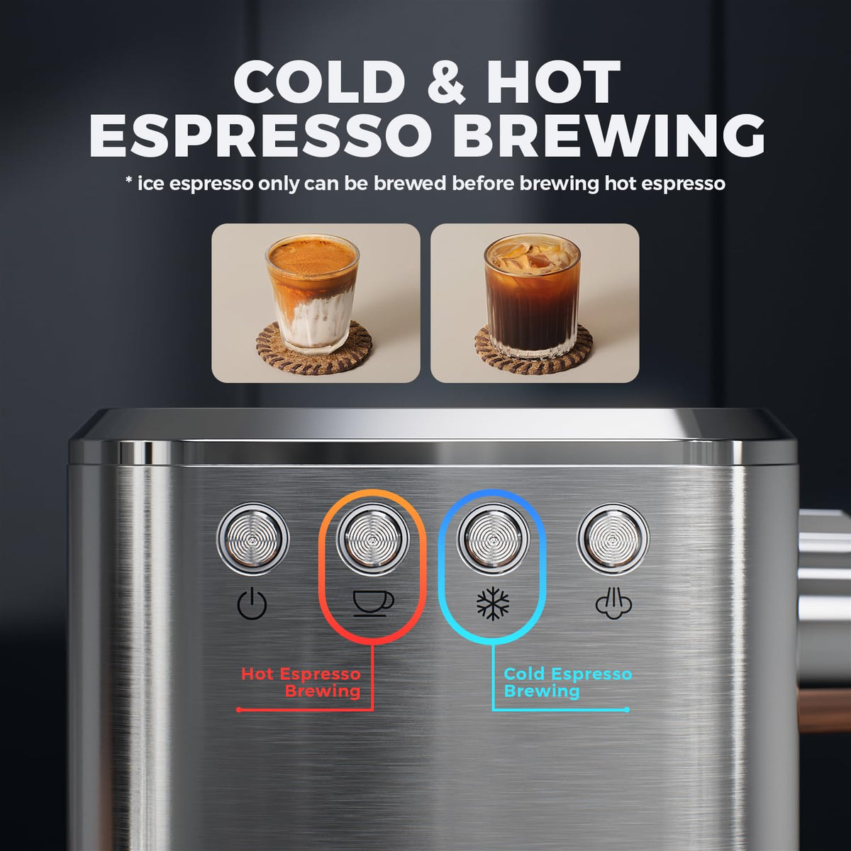 Espresso Machine with Rapid Cold Brew