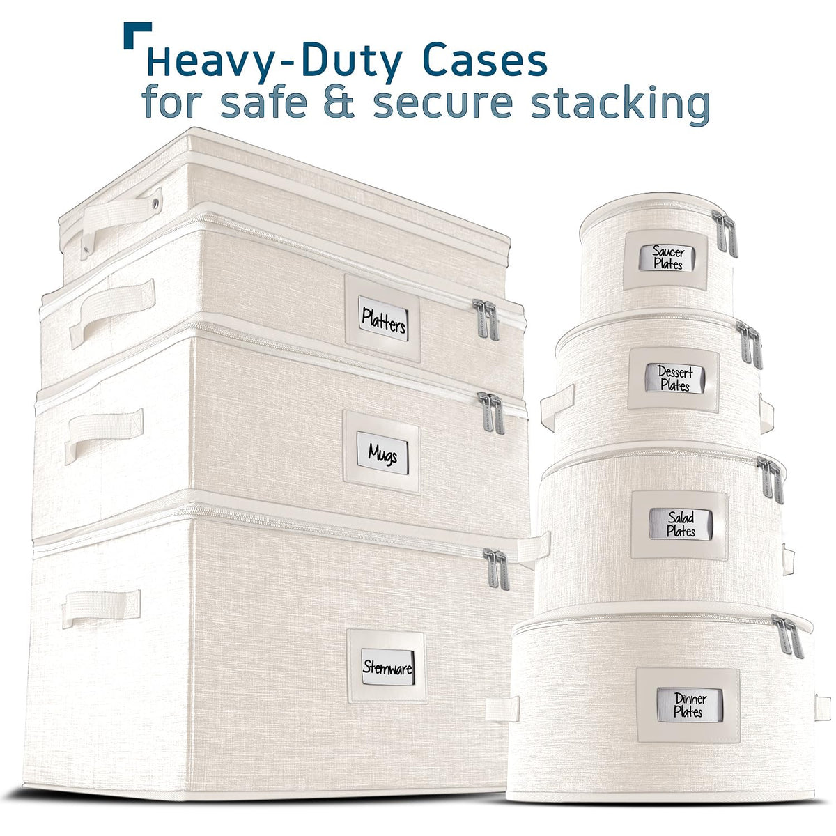 Wine Glass Storage Box with Dividers