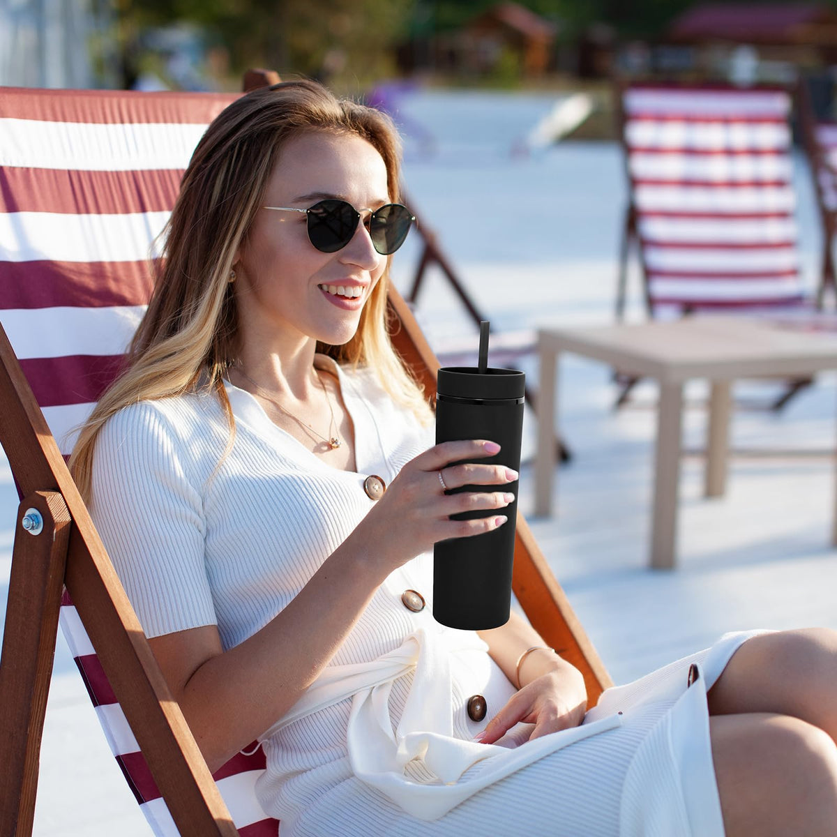 20oz Plastic Skinny Tumbler