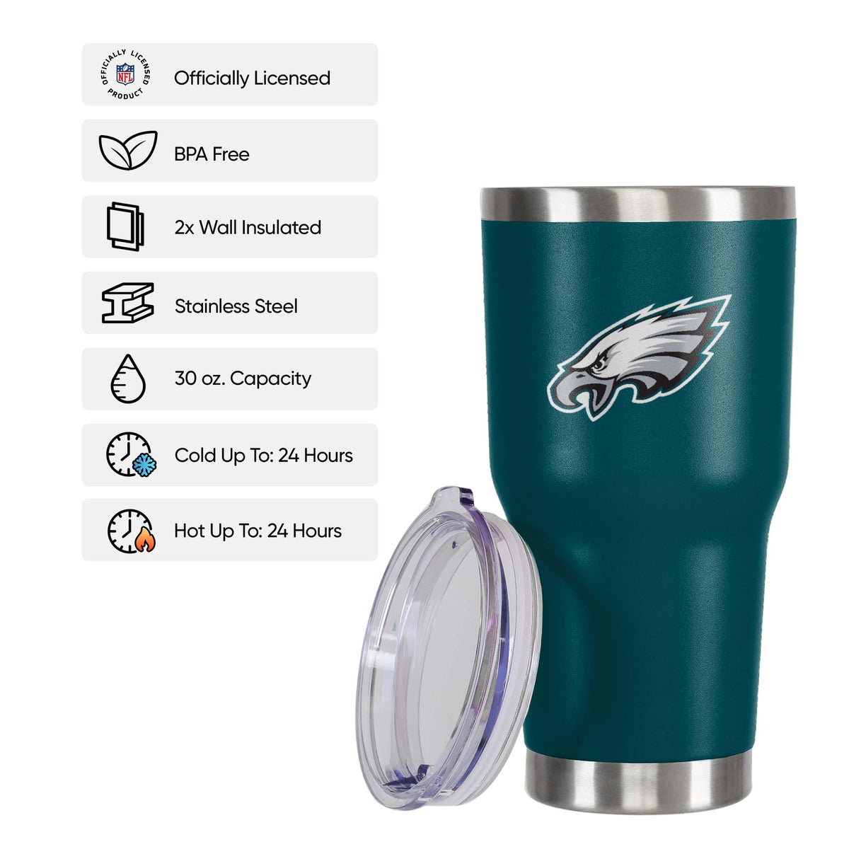 Philadelphia Eagles NFL Team Logo 30 oz Tumbler