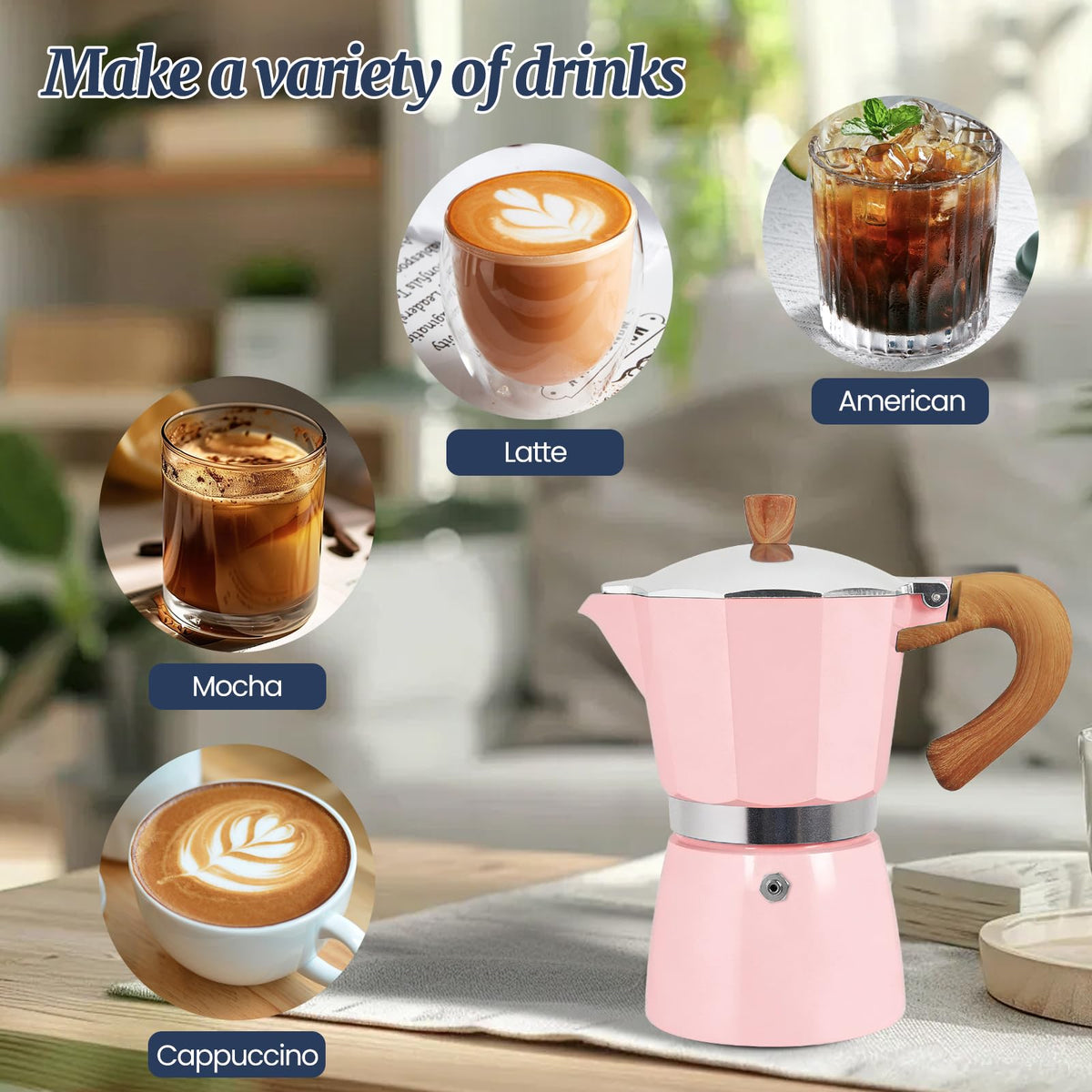 12 Cup Moka Pot Aluminum 600ml Italian Coffee Maker