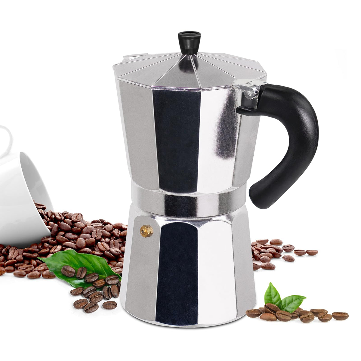 3 Cup Moka Pot Aluminum 150ml Italian Coffee Maker