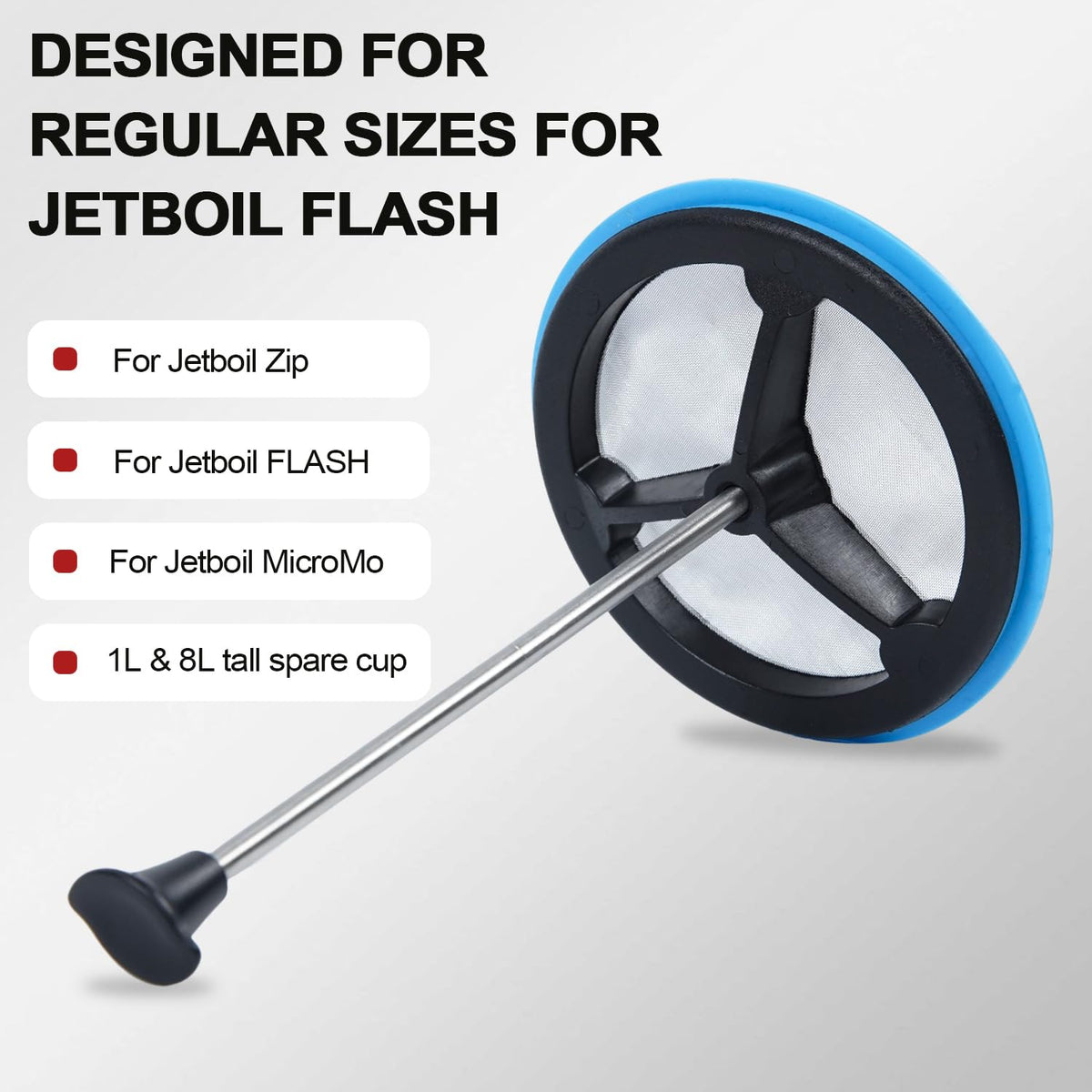 2 Pack Silicone French Press Coffee Makers compatible with Jetboil Flash Camping Stoves (2 Count)