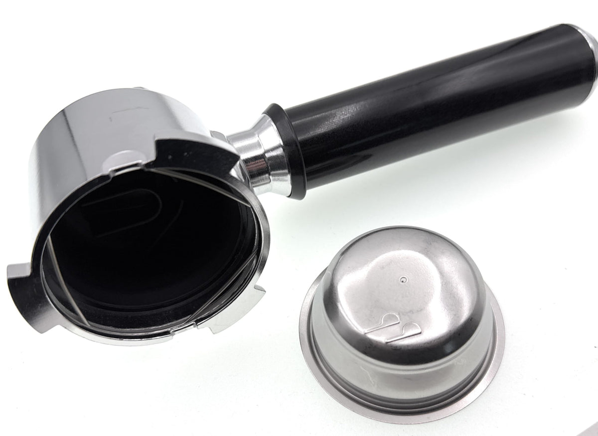 Sump Portafilter Filter Handle Assembly 5513200369 with 2 Cup Filter Basket For Delonghi Dedica Espresso EC680