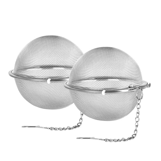 2pcs Stainless Steel Mesh Tea Ball 3.55 inches Tea Strainers