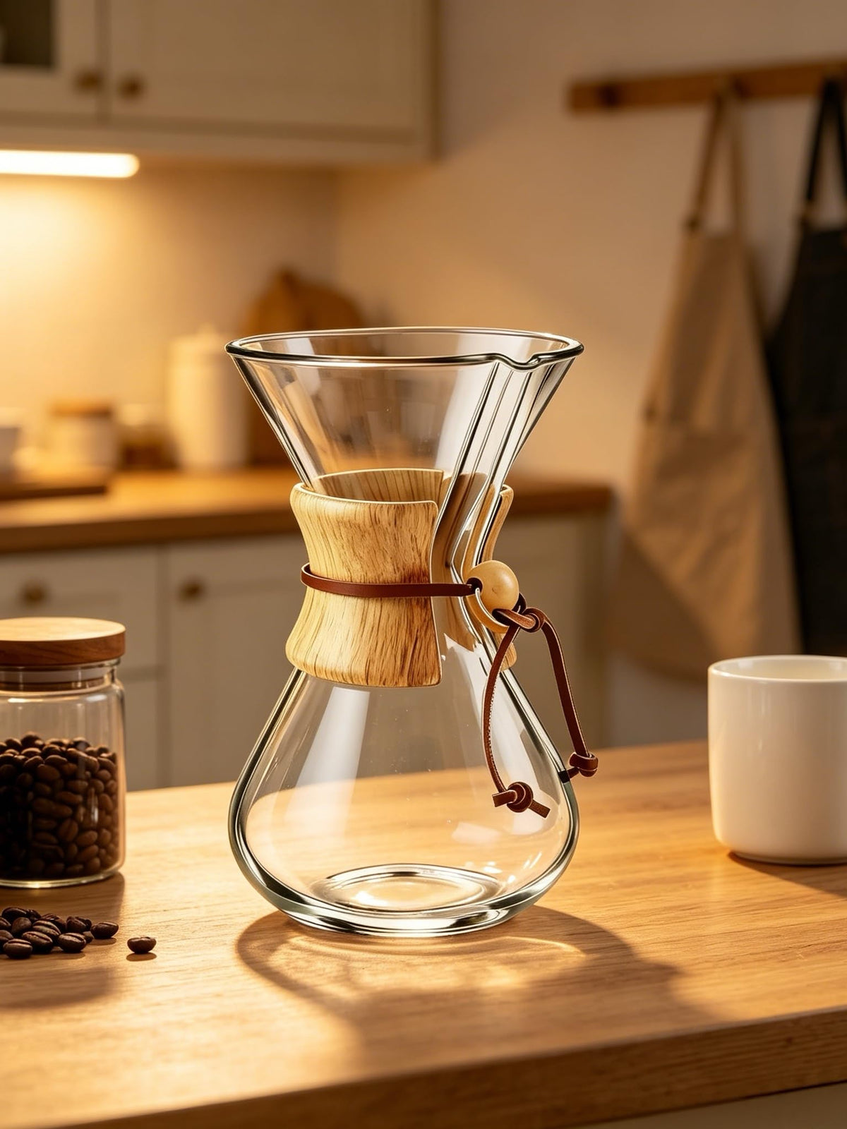 subjectthree Drip Coffee Pour Over Glass Coffee Maker Kit 8 Cup
