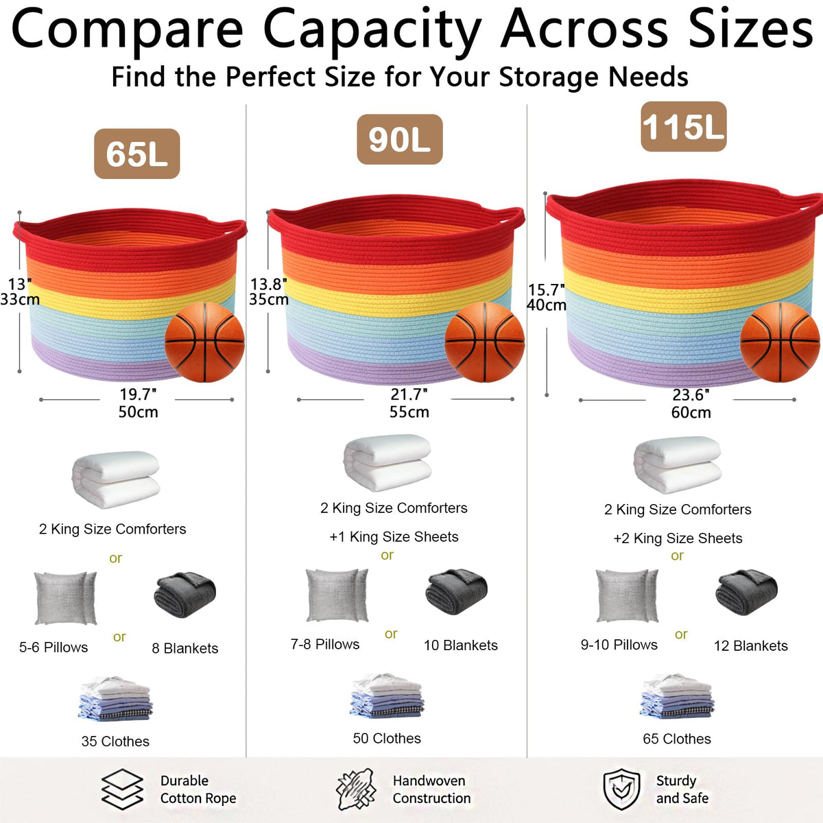 90L Large Blanket Basket