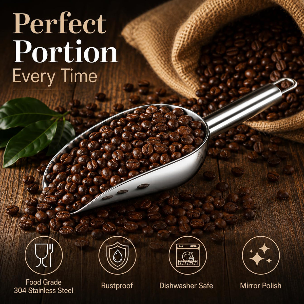 Stainless Steel Scoop for ice