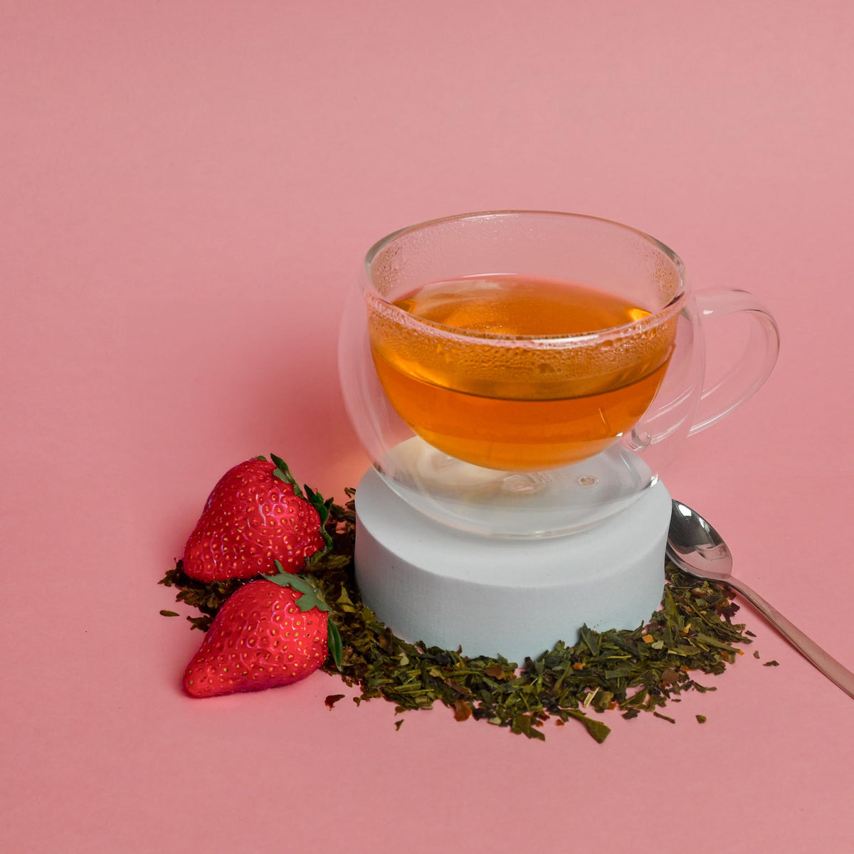 Strawberries and Cream Green Tea Bags (20 Ounce)