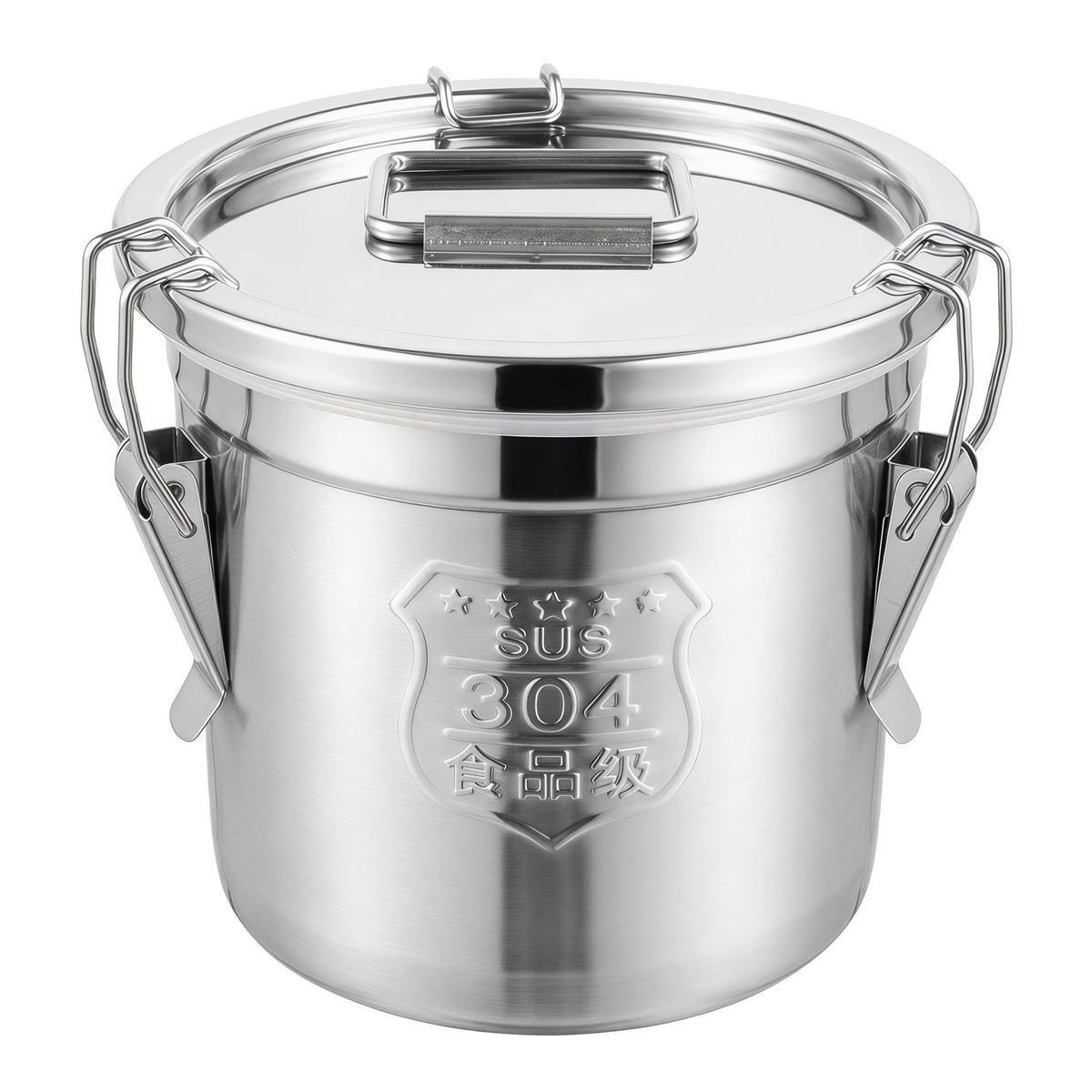 1.61Gal 304 Stainless Steel Airtight Canister