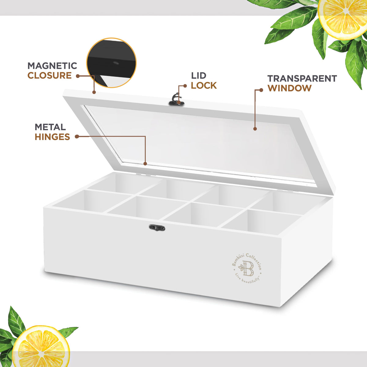 Tea Bag Organizer with Drawer