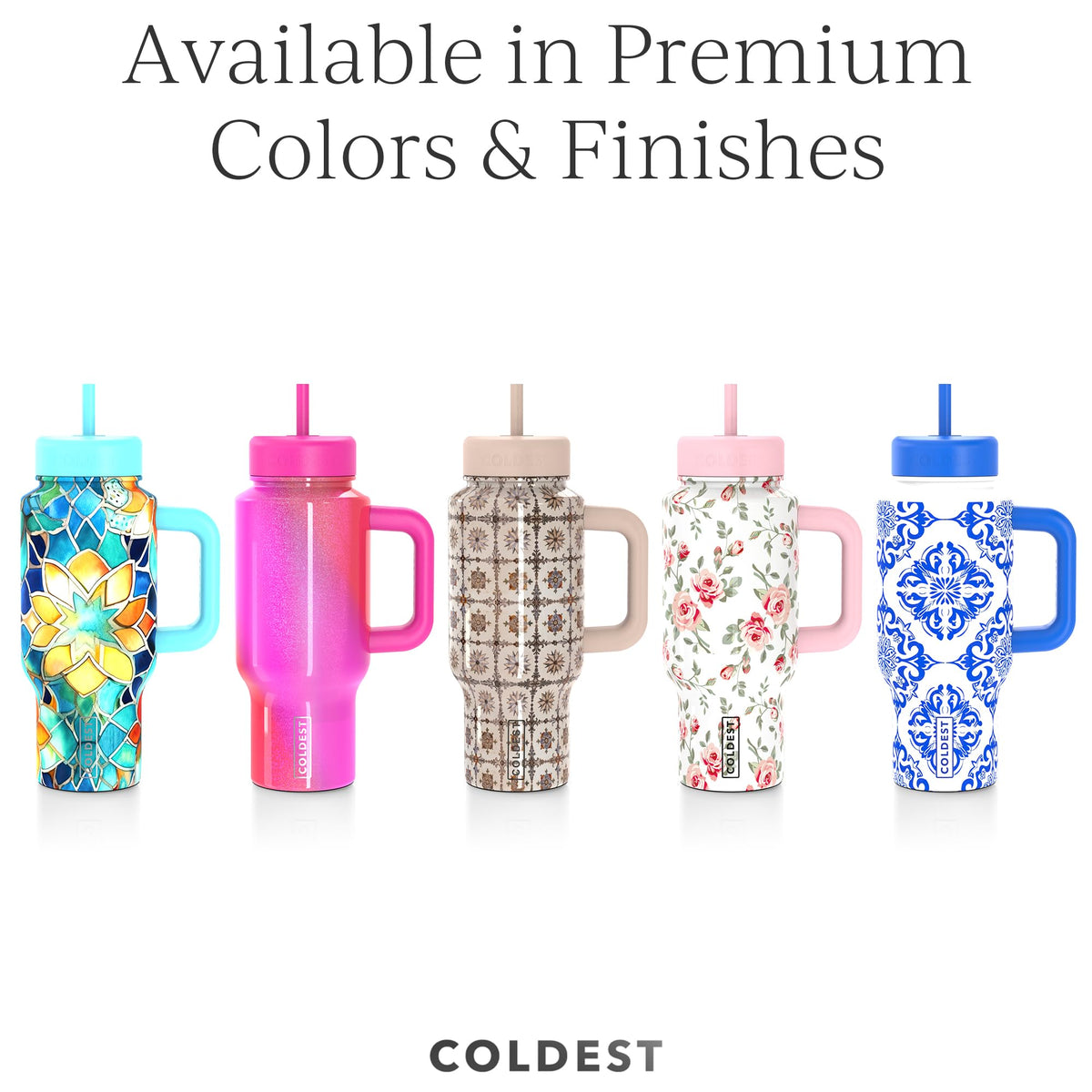 Coldest Tumbler with Handle & Coffee Lid