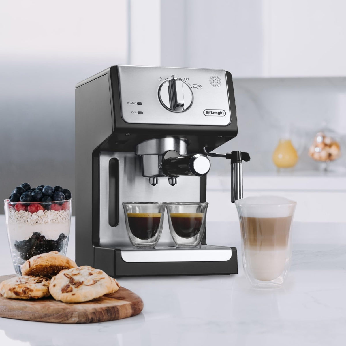 15 Bar Pump Espresso Machine with Milk Frother & Temperature Control
