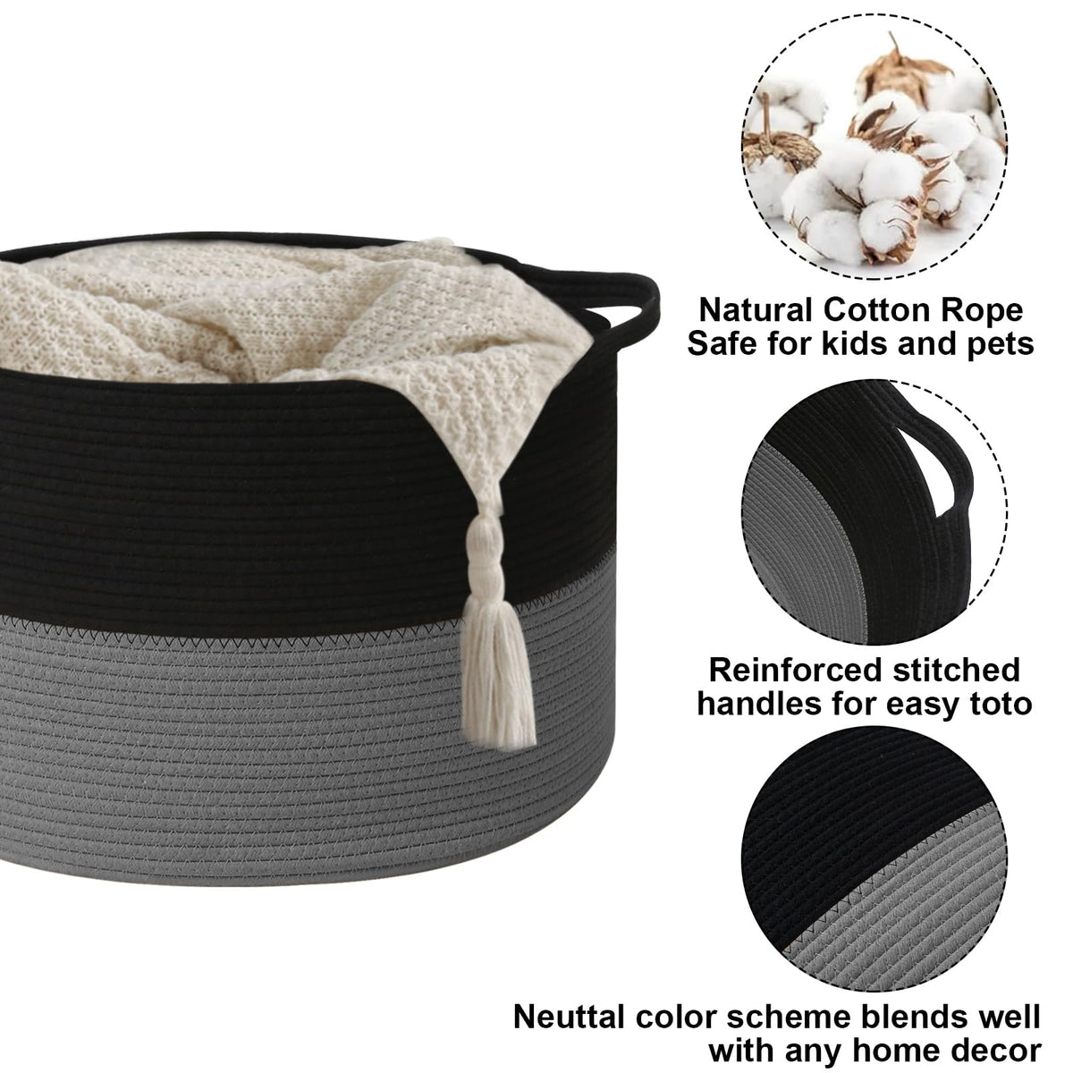 115L Large Blanket Basket