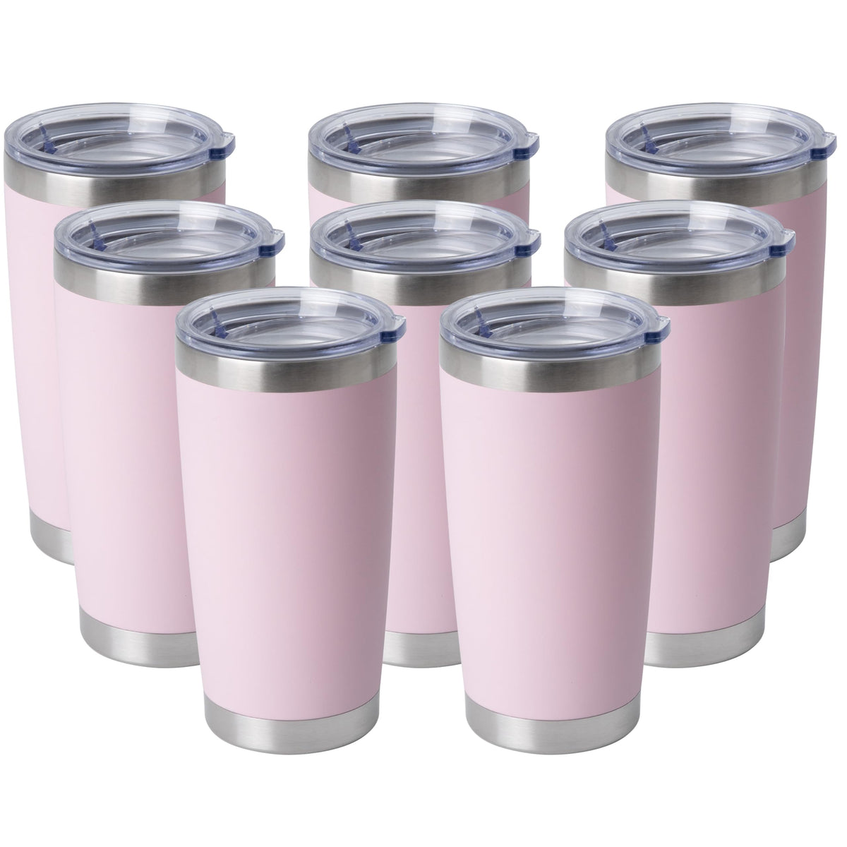 20oz Stainless Steel Tumblers Bulk (8 Count)