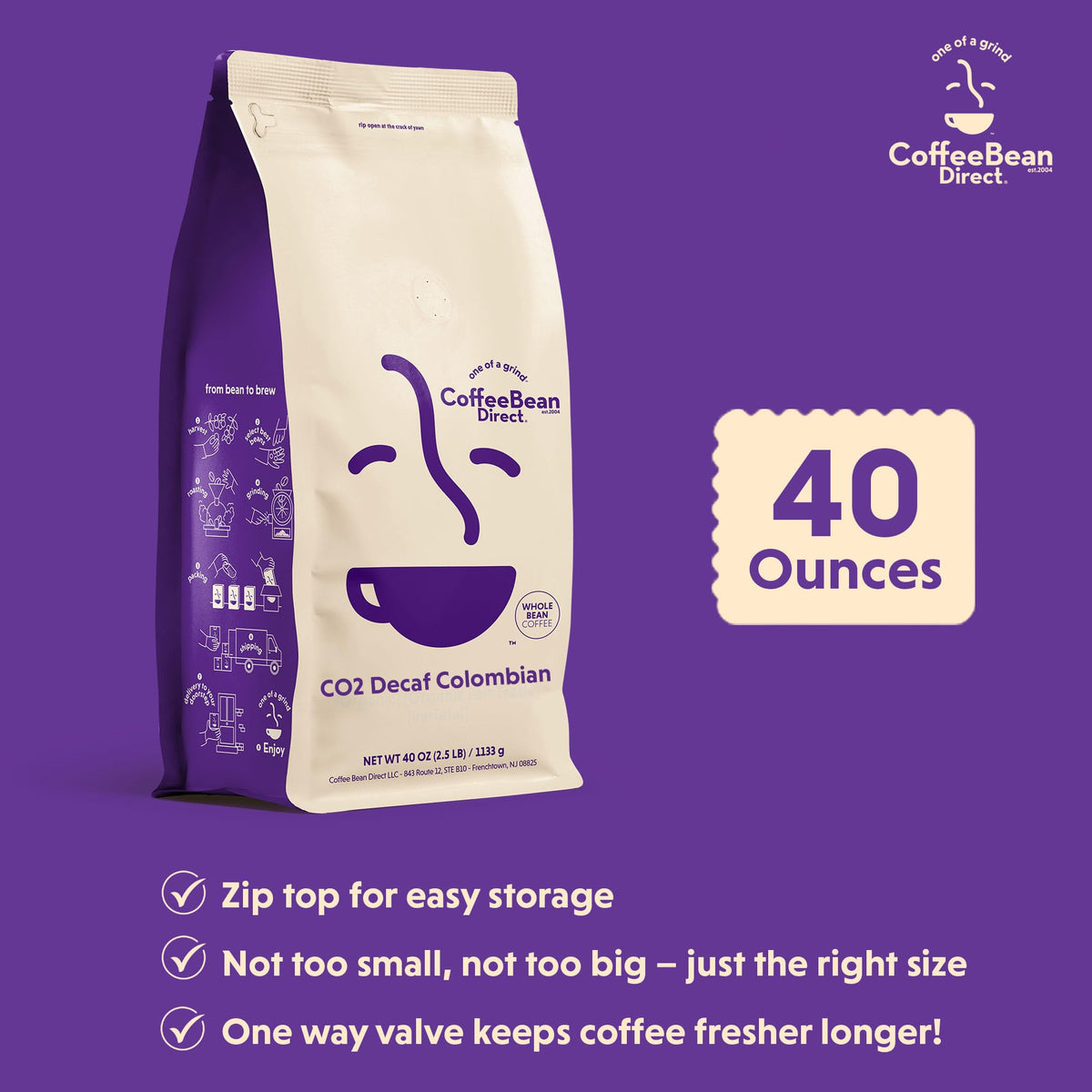 CO2 Decaf Colombian (40 Ounce)