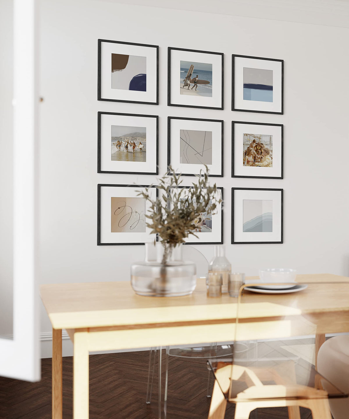 Black Oak Wood 12x12 Picture Frames