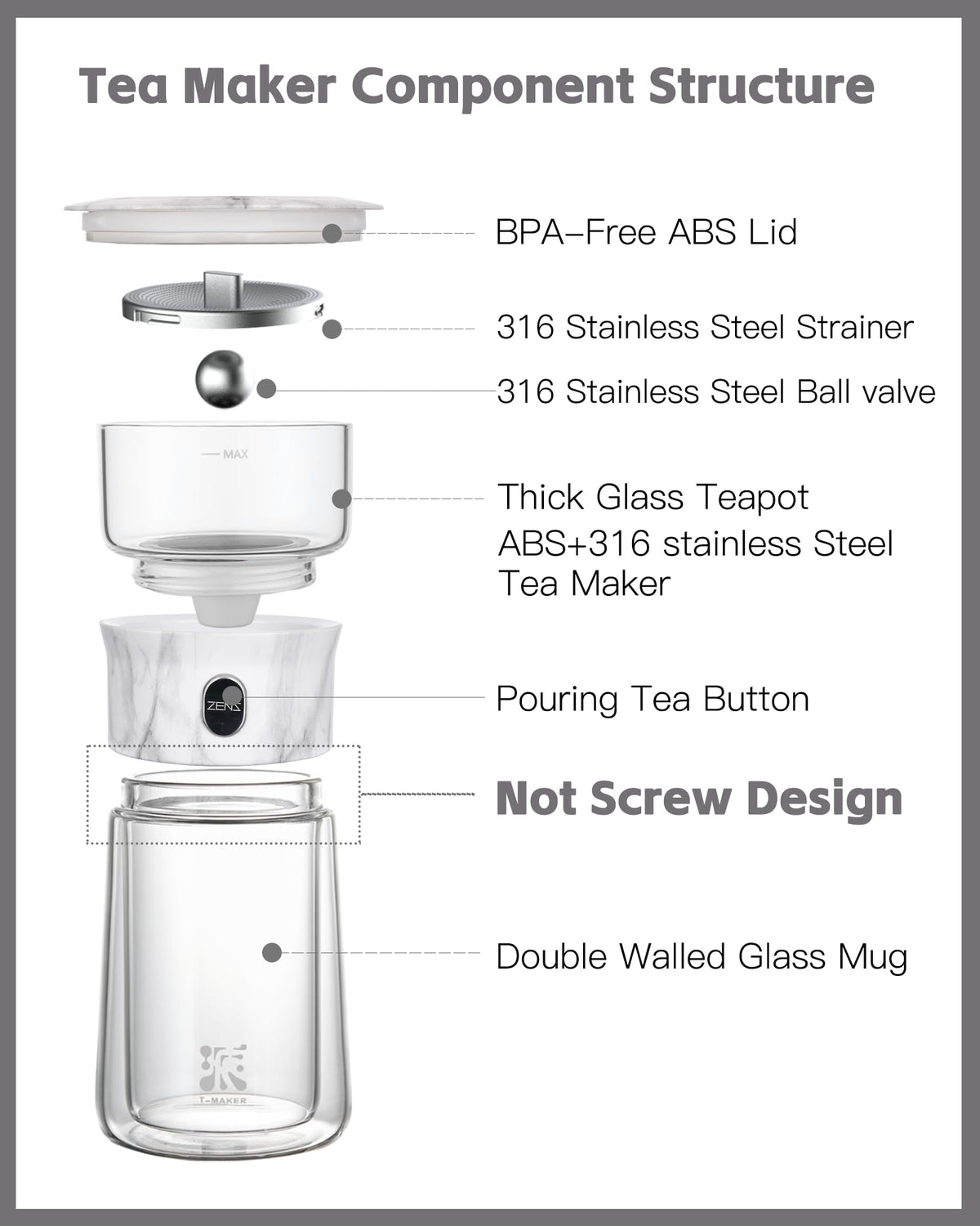 Modern One Touch Tea Maker