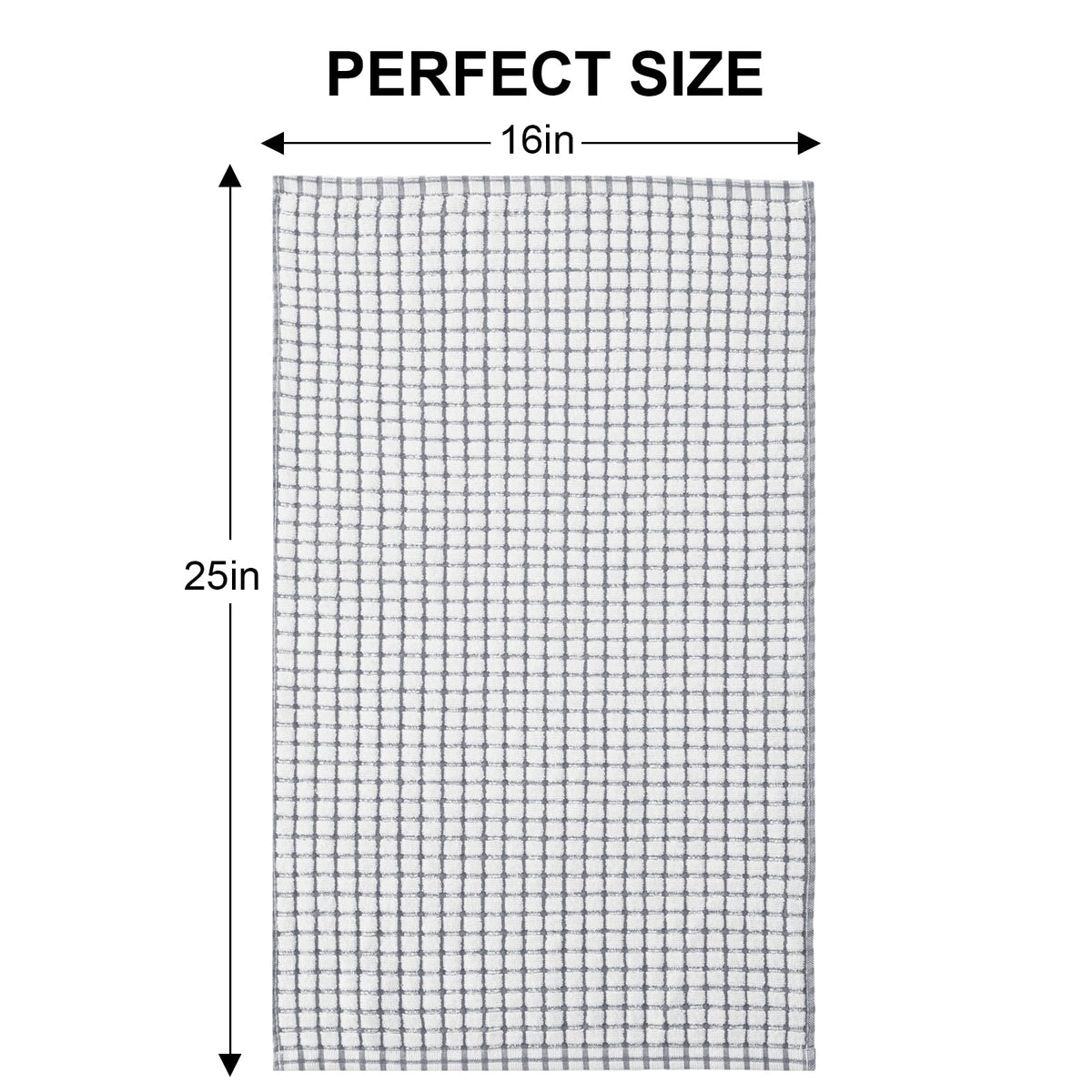 Cotton 6 Pack Terry Kitchen Towels (6 Count)