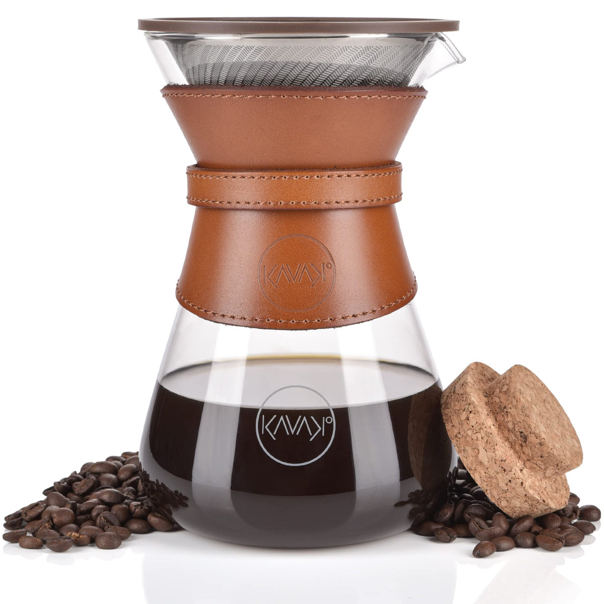 Pour Over Coffee Maker Set with Double