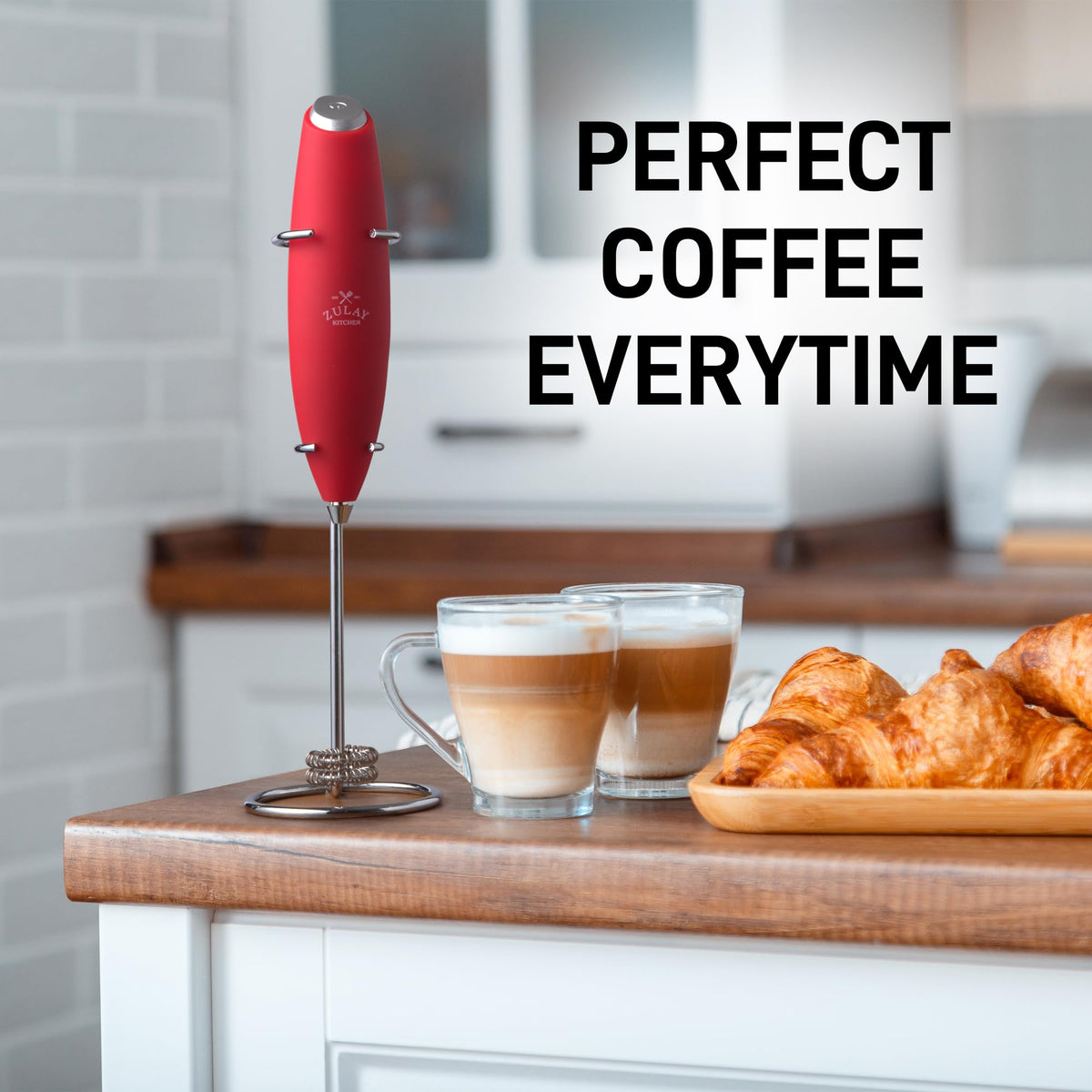 Powerful Milk Frother Wand With Duracell Batteries