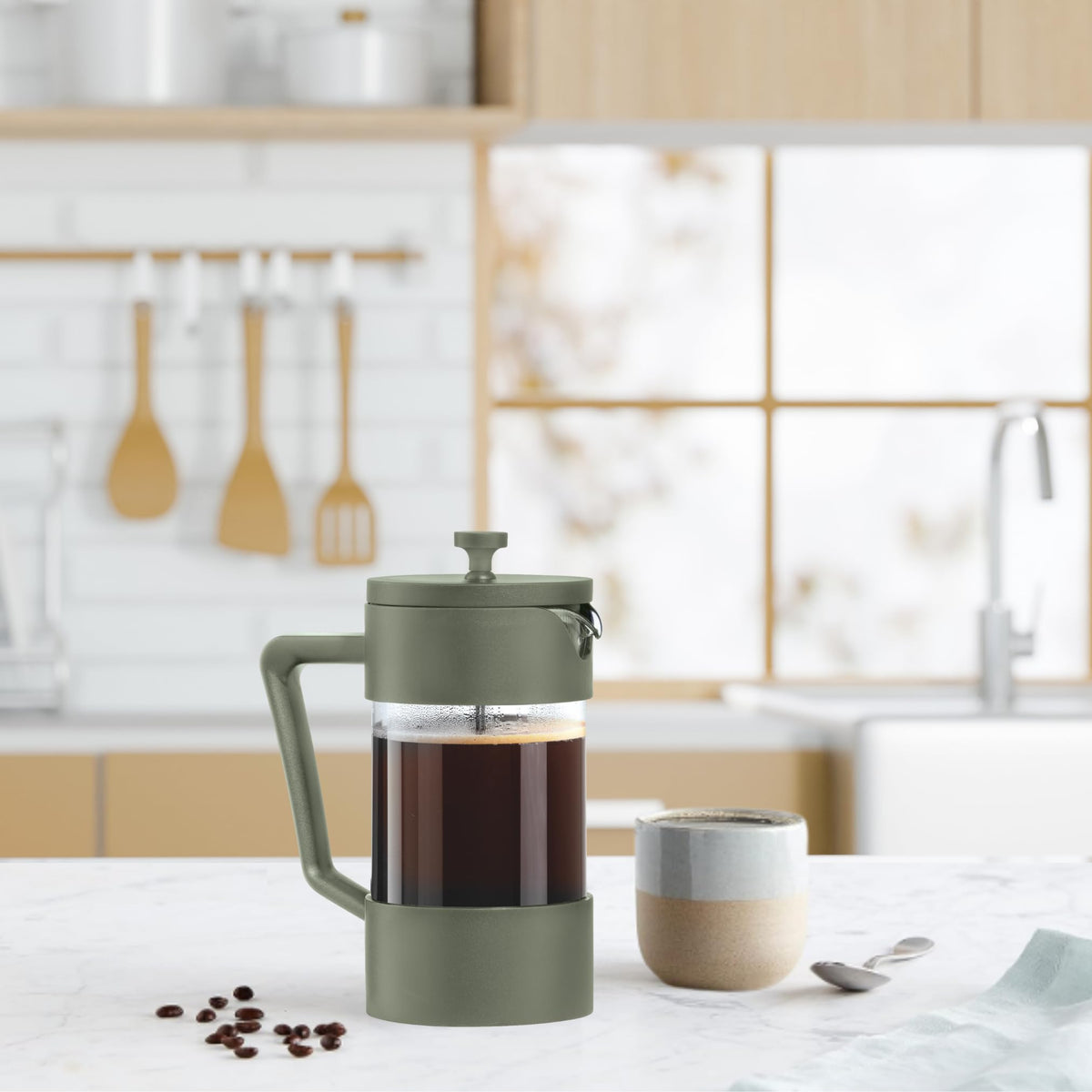 Borosilicate Glass French Press Coffee Maker