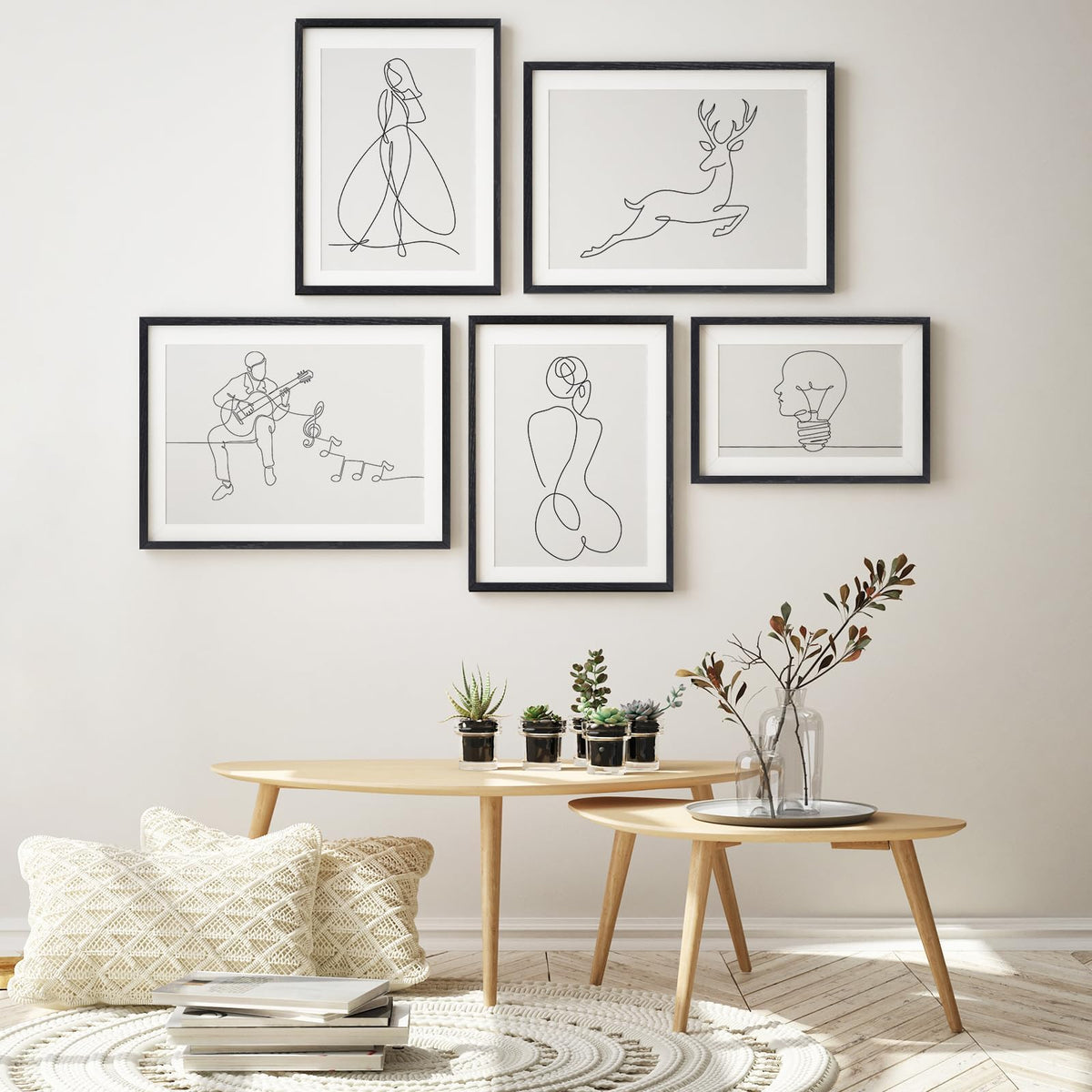 12x18 Solid Oak Wood Picture Frames (3 Count)