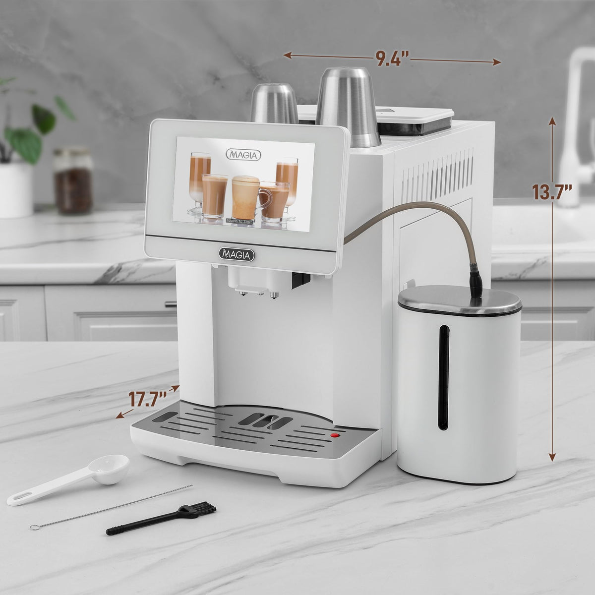 Zulay Magia Super Automatic Espresso Maker Machine with Grinder