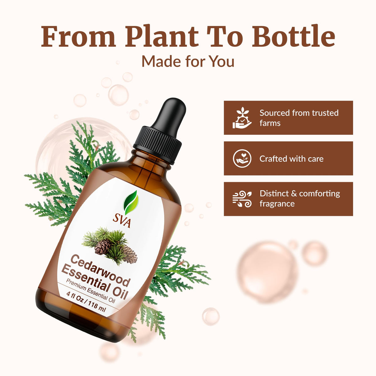 SVA Cedarwood Essential Oil (4 Fl Oz)