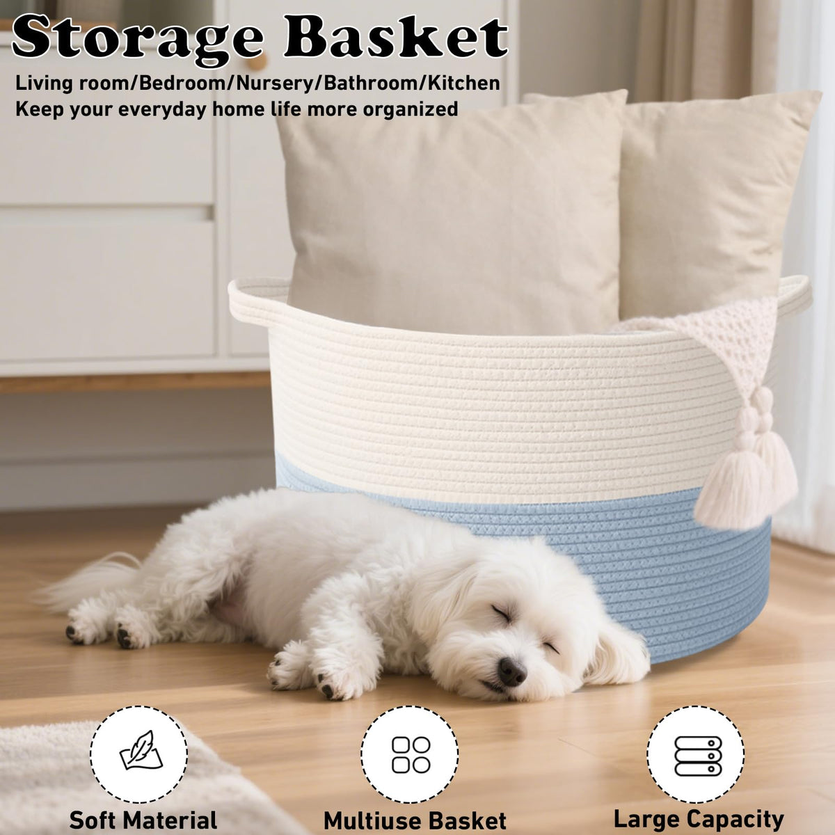 90L Large Blanket Basket