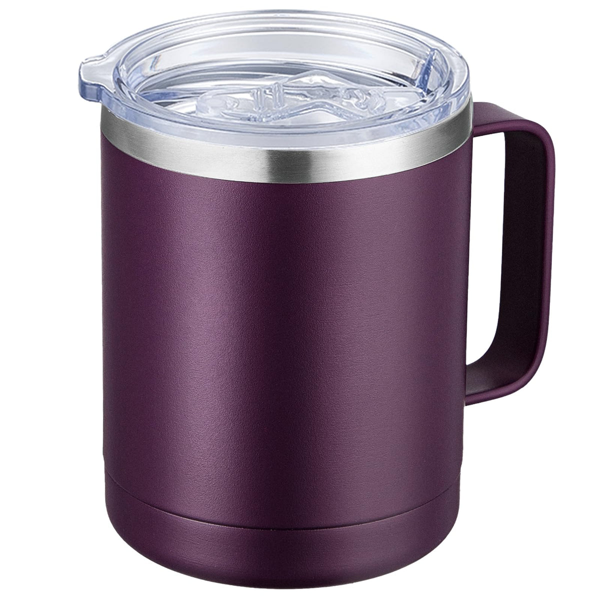 12oz Coffee Mug With Handle and Sliding Lid