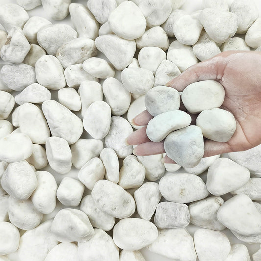 40 lbs White Rocks for Landscaping (640 Ounce)
