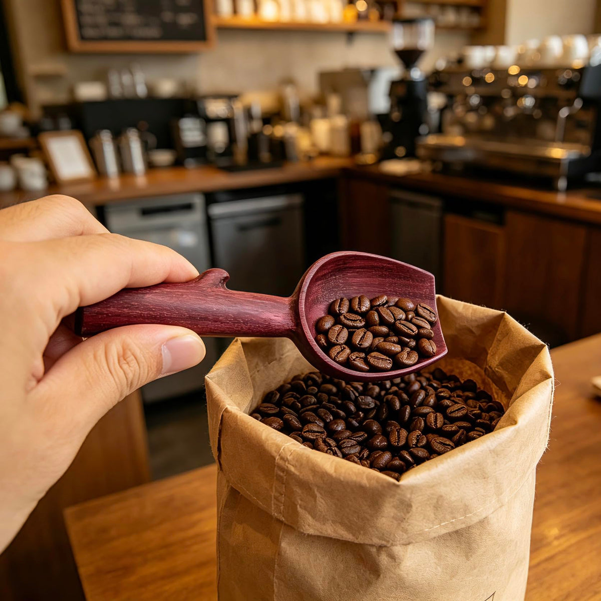Purpleheart Coffee Scoop