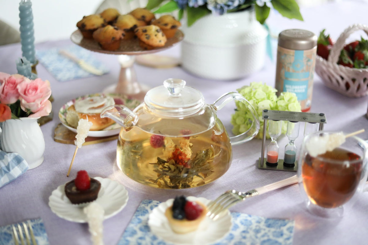 Innovative Filtered Borosilicate Glass Teapot With Microdot Whole Leaf Tea Glass Infuser