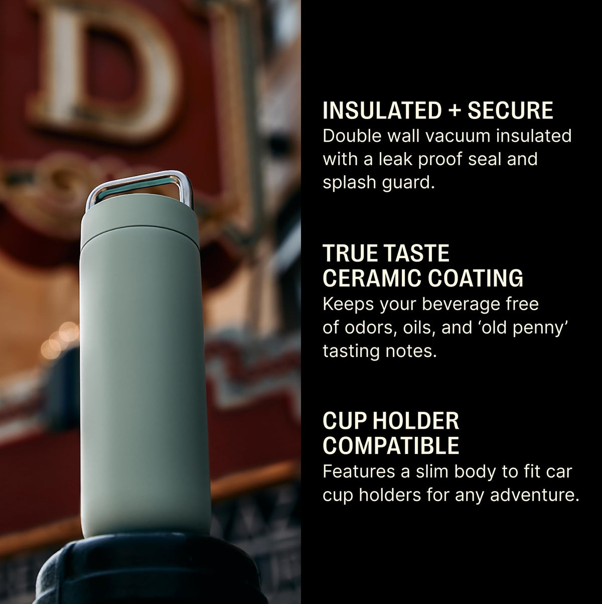 Carter Carry Ceramic Lined Travel Coffee Mug 20 oz