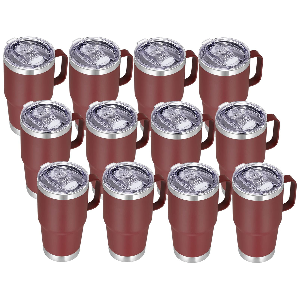20 oz Insulated Travel Coffee Mugs Set of 12 (12 Count)