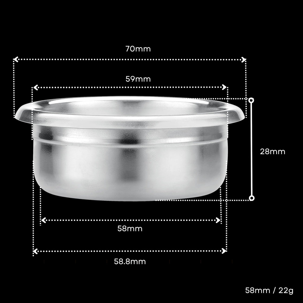 58mm Precision High Extraction Filter Basket
