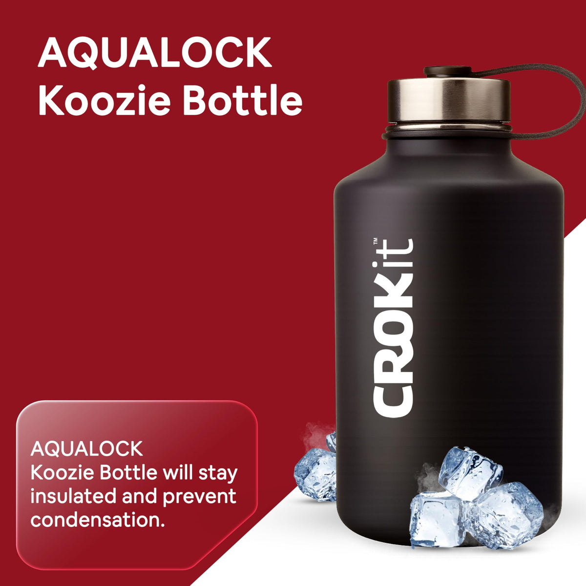 Aqualock Insulated Water Bottle with Leak