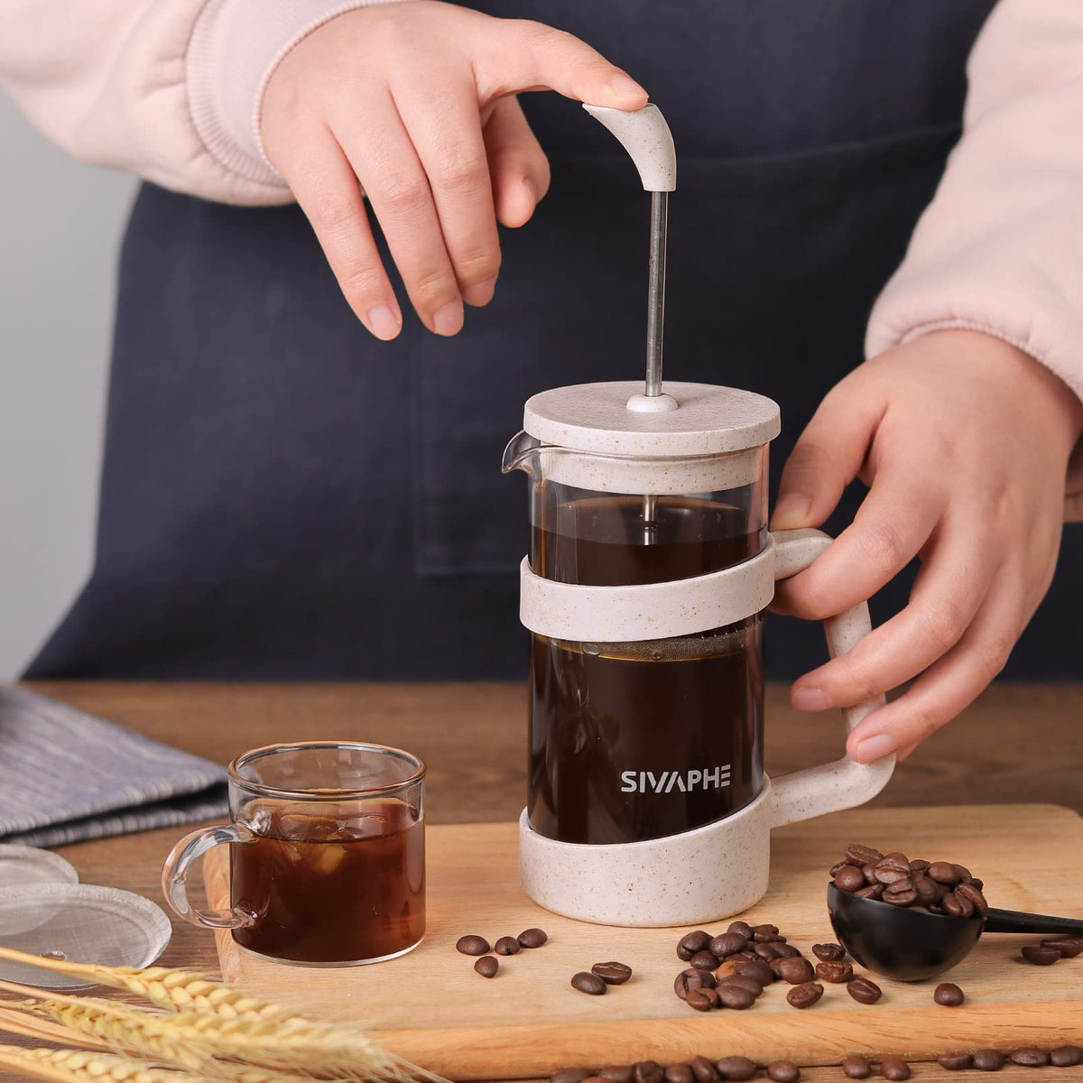 Small French Press 12 fl.oz Light