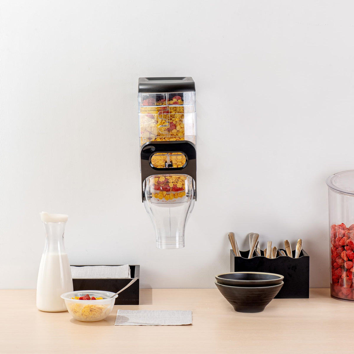Cereal Dispenser 2 gal Plastic Wall