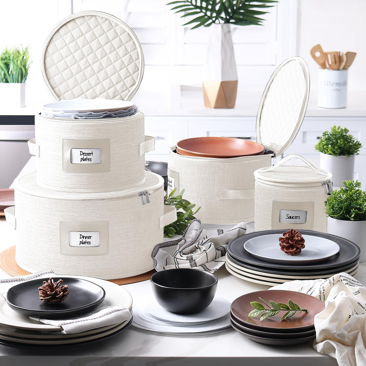 4 Piece Dish Storage Containers