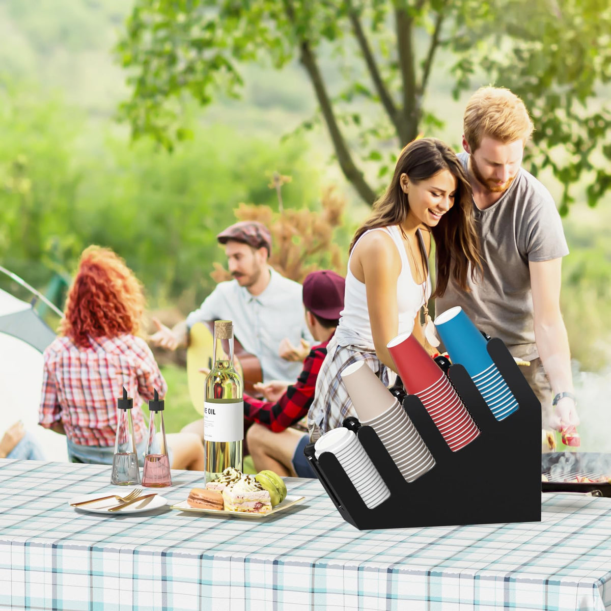 4 Compartment Disposable Cup Holder
