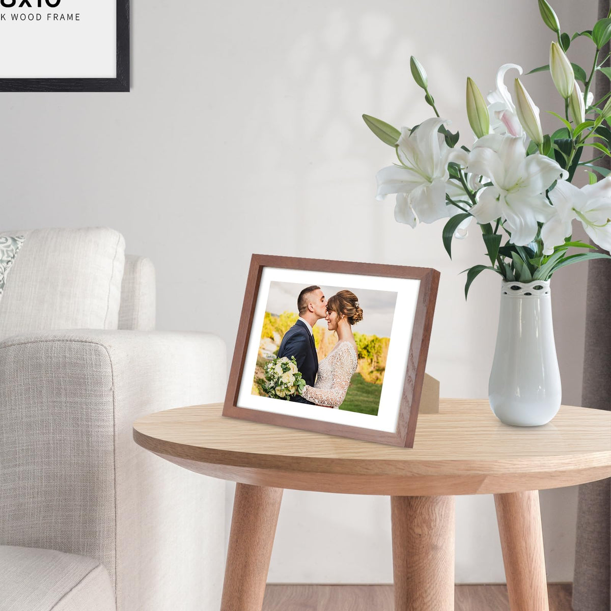 Walnut Wood Picture Frame