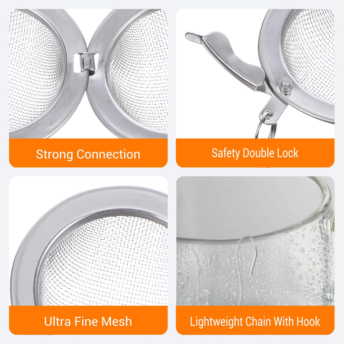 20Pcs Stainless Steel Mesh Tea Ball (20 Count)