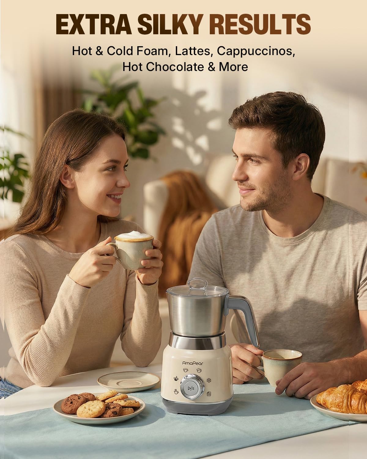 Electric Milk Frother and Steamer