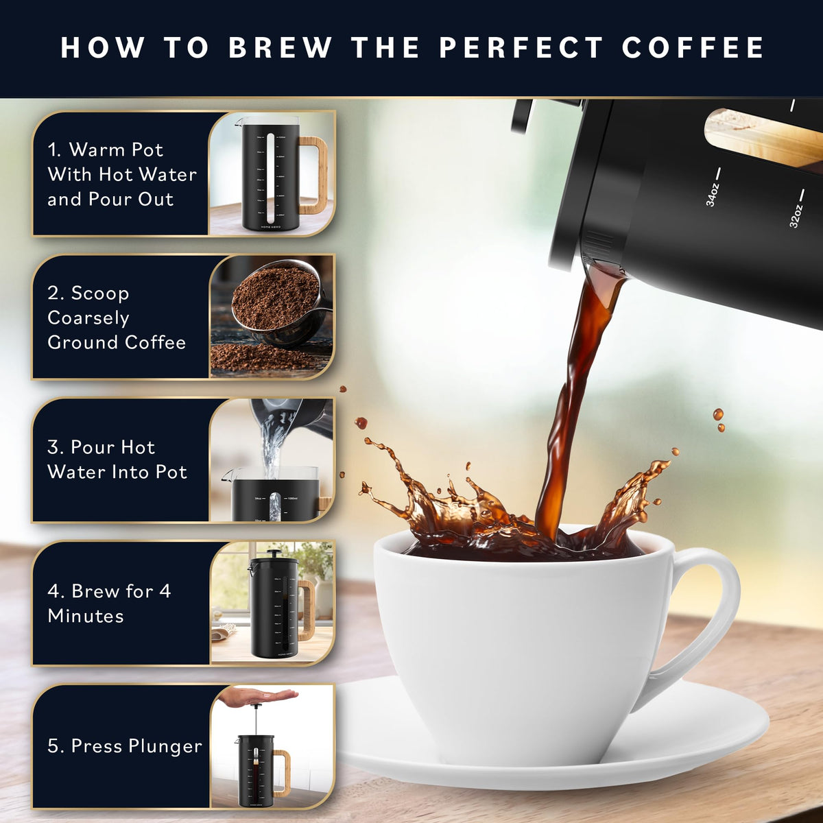 French Press Coffee Maker