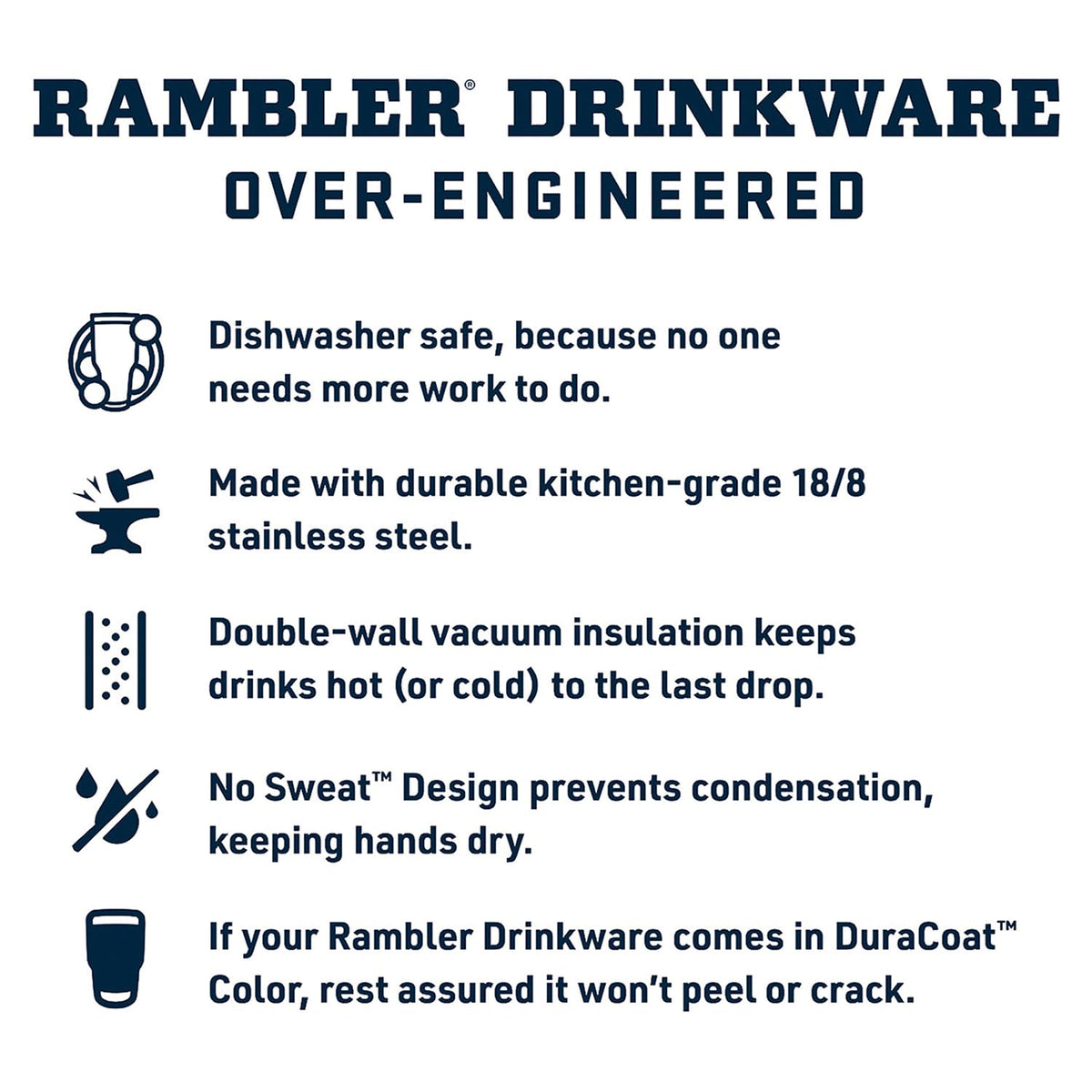 Rambler 35 oz Tumbler with Handle and Straw Lid